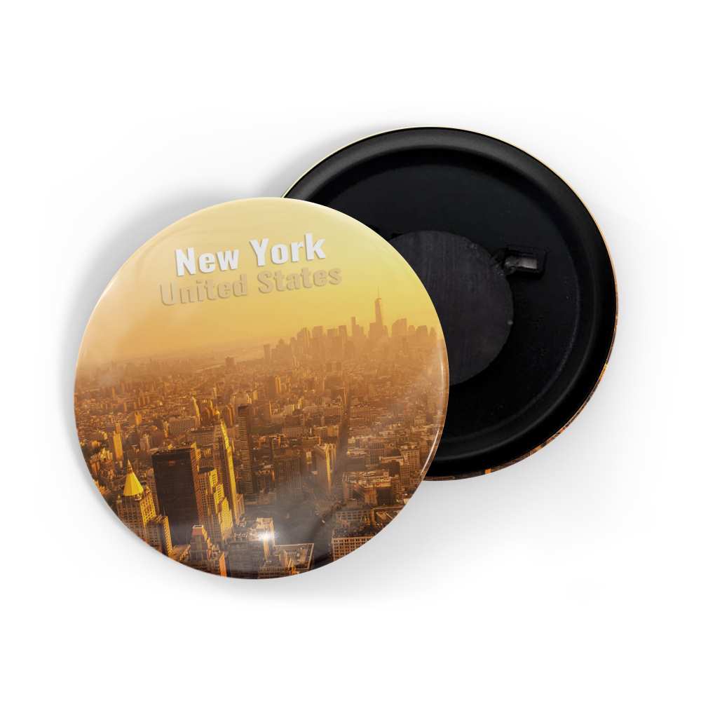 dhcrafts Fridge Magnet Multicolor Famous Tourist Place New York United States D4 Glossy Finish Design Pack of 1